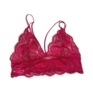 Lace Bralette Bundle Red,  Wine and Black size Medium